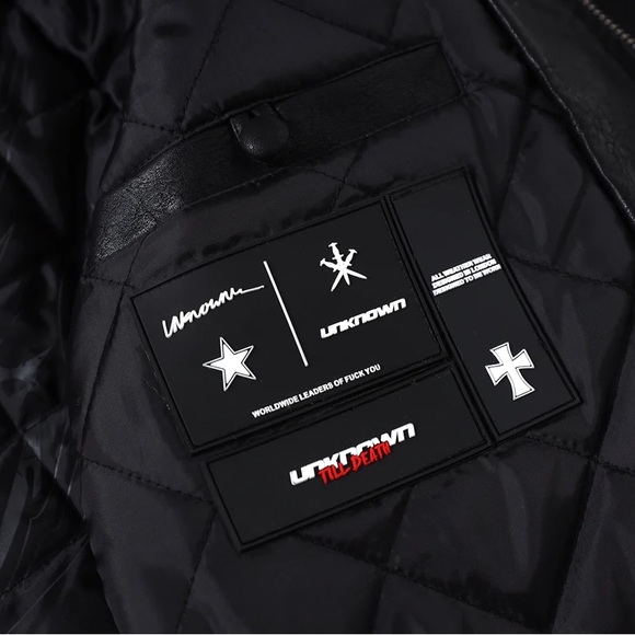 Unknown London - Vegan Leather Jacket. - Picture 3 of 3